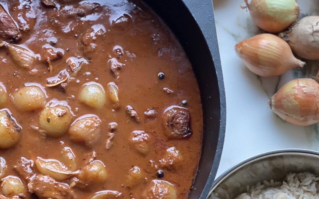 Australian Onion and Chicken Stifado by Mary Kalifatidis